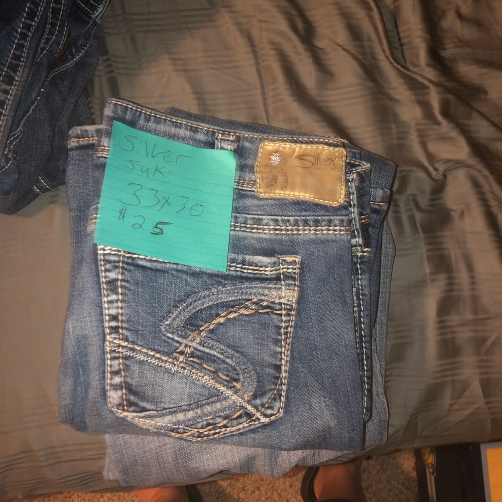 Silver jeans